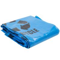Quality Gravure Printing Plastic Garbage Bags 40" X 46" Blue Tint Linear Low Density for sale