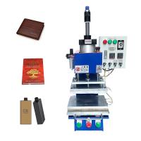 China Automatic Pneumatic Mini Digital Hot Foil Stamping Machine Gold Silver Foil Leather Logo Embossed Hot Stamping Machine factory