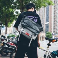 China Personality contrast Messenger bag tide cool locomotive shoulder bag new academic style factory