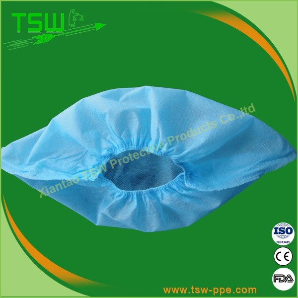 China Lint Free 25gsm SPP SMS Skid Resistant Shoe Covers factory
