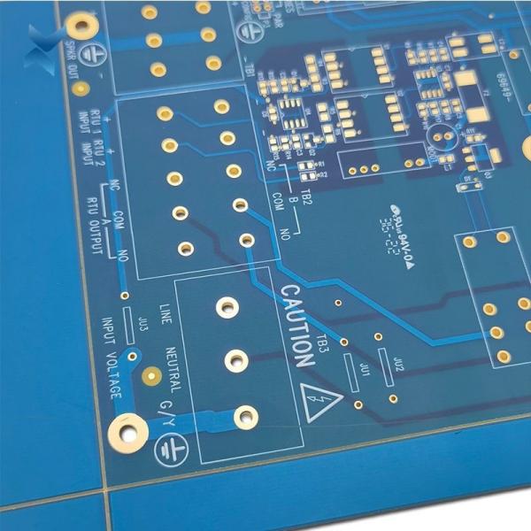 Quality Blue Print Rogers PCB Board Immersion Gold For Water Timer 10×6cm for sale