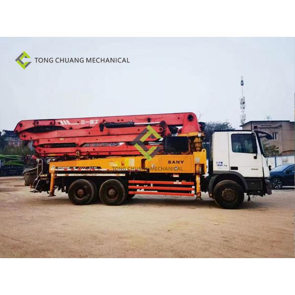 Quality 2014 Sany Heavy Industry 38 Meters Mercedes Benz Second Hand Concrete Pump Truck for sale