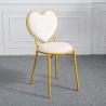 China Heart Shaped Lounge Nordic Dining Chairs Gold Pink Dressing Table Simple Fluff Chair Home factory