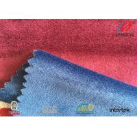 China Brushed / Crushed Velvet Upholstery Fabric , Shiny Micro Velvet Fabric 320GSM factory