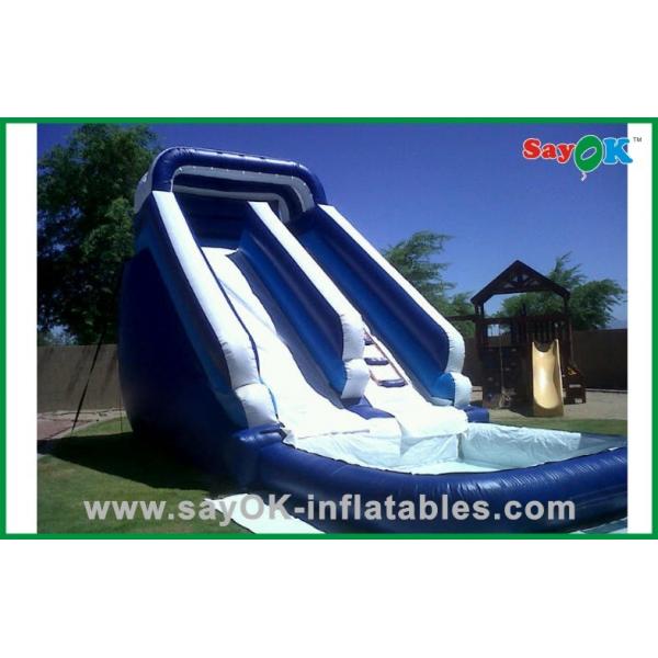 Quality Huge Inflatable Water Slides Custom PVC Tarpaulin Mini Bouncer / Bouncer Inflatable Slip And Slide  For Water Fun for sale