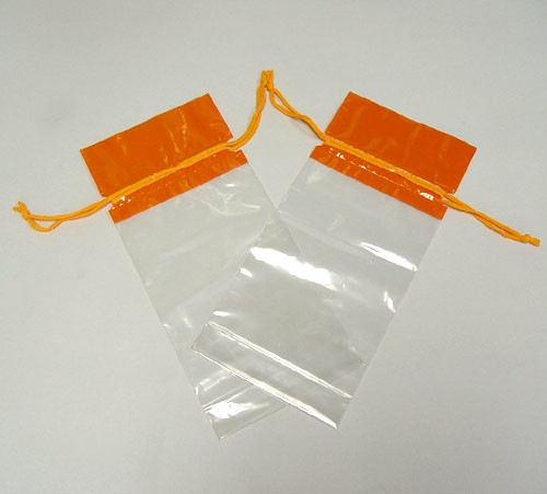 Quality CPE / LDPE Plastic Bag Drawstring Recyclable Printing Rope Bag for sale