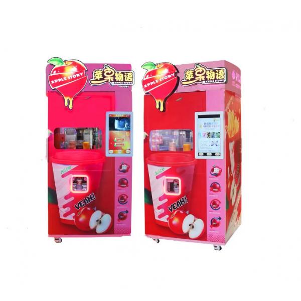 Quality Orange Apple Juice Cold Drink Vending Machine 500W For Shop Supermarkets Malls for sale