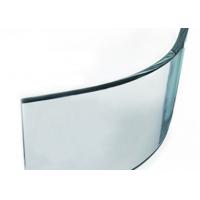 China ISO9001 15mm pencil edge Bent Curved Tempered Glass Panels for sale
