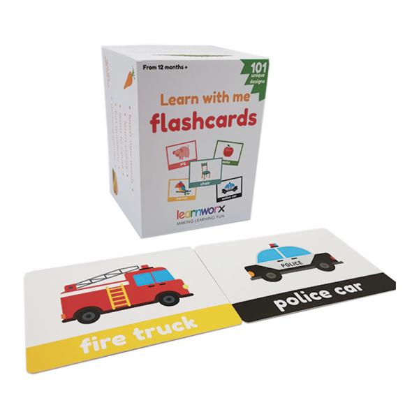 Quality Linen English Alphabet Flash Cards 63x88mm Full colors For Kids Education for sale