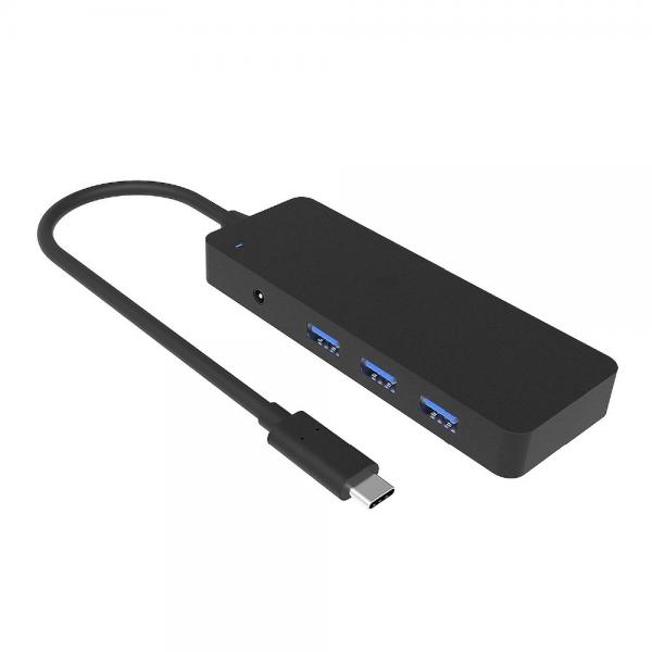 Quality Ultra Slim Black 7 In 1 Superspeed Multiple USB C HUB for sale