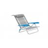 China Outdoor Steel Textilene Recliner Garden Chairs Backpack Beach Sand Chair factory