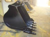 China Doosan DX140 Backhoe Bucket Teeth 0.36 Cum Deep Spade Bucket CE Approved factory