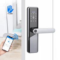 China Aluminum Alloy Home Security Smart Fingerprint Door Lock with Password TTlock factory