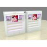 China Pink Fashion Cosmetic Store Furniture / Makeup Display Showcase With Led Light factory