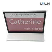 China PVC Material Smart Digital Nameplate , 7.5 Inch Screen Table Name Plate factory