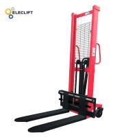 China 1 Ton Manual Pallet Stacker 500mm Load Center Easy Operation factory