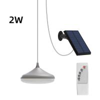 China Residential Warm 2w Outdoor Hanging Solar Pendant Light 6000K-7000K for sale