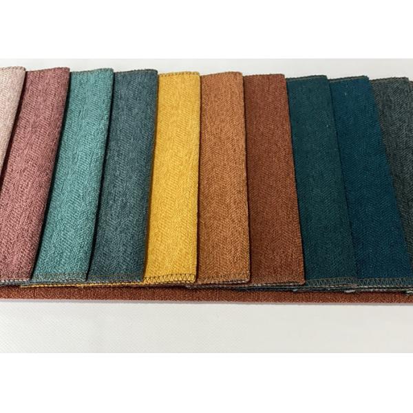 Quality Colorful Chenille Furniture Fabric Polyester Linen Textiles for sale