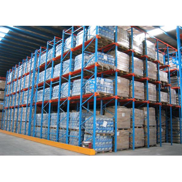 Quality Double Entrance Drive In Industrial Shelving Units For High Density Pallet Storage for sale