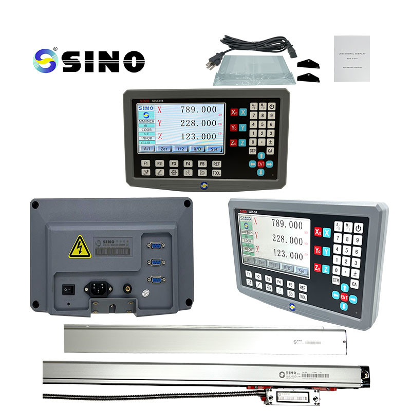 China SINO SDS2-3VA 3 Axis DRO Digital Readout System With KA300 Glass Linear Ruler Taper Measurement Tool Collection factory