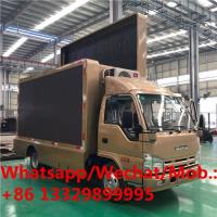 China ISUZU brand diesel 3 Sides P5 Mobile Billboard Truck Outdoor Digital LED TV Truck for sale, best price mobile LED truck factory
