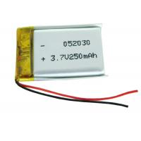 China Smart Watch Battery Lithium Polymer Battery Pack 3.7V 502030 250mAh With High Power factory