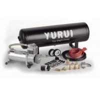 Quality Black And Silver Steel Onboard Air Systems Air Compressor With Tank 12V For Car for sale