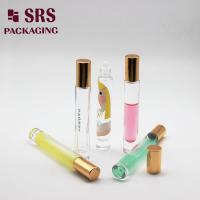 China SRS empty round shape thick wall 10ml glass roller ball bottle factory