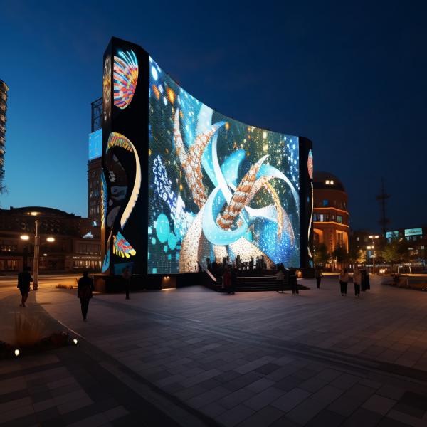Quality OEM / ODM Large LED Display Board P4 LED Commercial Advertising Display Screen for sale