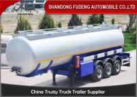 China 3 Axles 42 CBM Fuel Tanker Semi Trailer FUWA axles diesel tanker trailer for sale factory