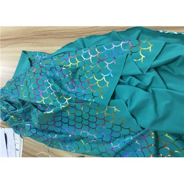 Quality Foil Hologram Double Knitted Printed Nylon Fabric For Leotard Garments for sale