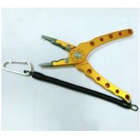 China Safety fishing plier accessory black plastic coil lanyard w/ coloredcarabiner and key ring factory