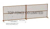 China 6 FOOT X 9.5FOOT 1&quot; pipes x 1&quot; pipes x 16 ga thickness square pipes temporary fencing panels factory