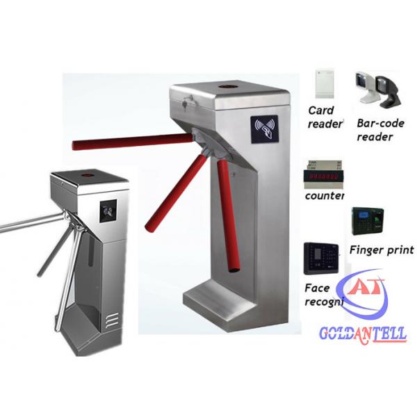 Quality Waist Height Automatic Rotate Tripod Turnstile Gate In Supermarket Access Control for sale