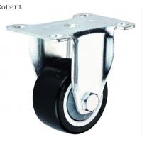 Quality Durable Trolley Polyurethane Roller Wheels , Spring Loaded Casters For Machines for sale