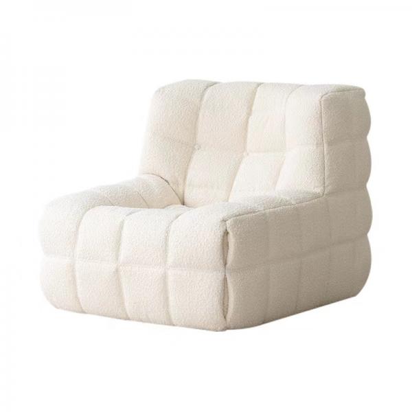 Quality Classic Fashionable Waffle Fabric Sofa Hotel Retro Snuggle Chair for sale