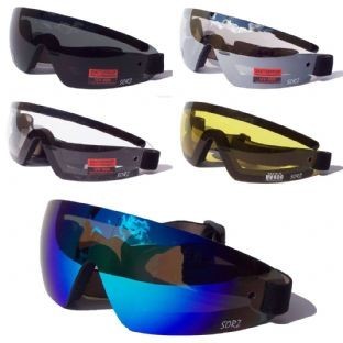 China Outdoor Sports Night Riding Glasses PVC Frame PC Lens Anti Fog Coated factory