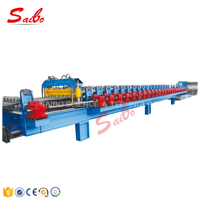 Quality 0-35m/min Roof Sheet Bending Machine , Roof Roll Forming Machine By chain for sale