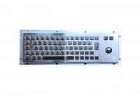 China IP65 UK English industrial metal keyboard with 25.mm optical trackball factory