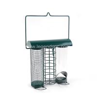 China Multifunction Hanging Wild Bird Feeder 3 In 1 Iron Art With High Seed Capacity factory