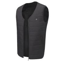 China Polyester Heated Waistcoat Adjustable Women Heated Massage Vest Electric Heating Vest factory
