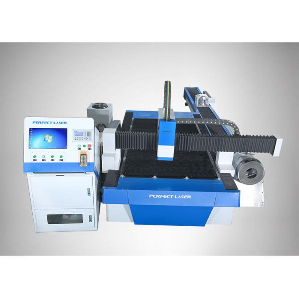 Quality 90 /min Fiber Laser Cutting Machine For Round Metal Pipe / Sheet Cutting，blue for sale