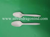China Corn starch spoon with 14.5cm length in white color factory
