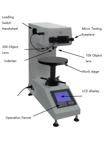 China Optical Vickers Micro Digital Hardness Tester High Internal Memory Capability for sale