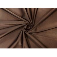 China 200GSM 85% Polyester Knitting Fabric Elasticity For Underwear Elegant Brown factory