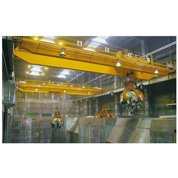 Quality Hydraulic Grapple Grab Overhead Crane Double Girder 3 Phase 380V 50Hz for sale