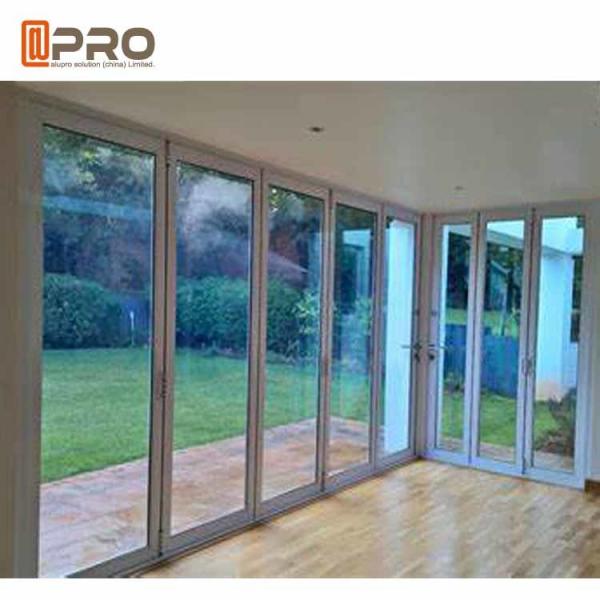 Quality Rating Energy Saving Triple Double Glazed Folding Doors Water - Proof for sale