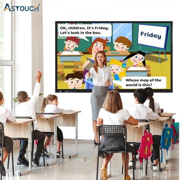 Quality HDMI Classroom Smart Interactive Whiteboard 4K 110 Inch Android 12 for sale