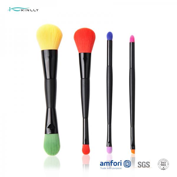 Quality Paper Box Powder 4pcs Colorful Makeup Brush Set for sale