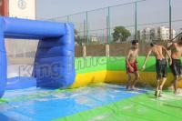China Giant Soap Water Football Field Inflatable Soccer Field for Sale factory